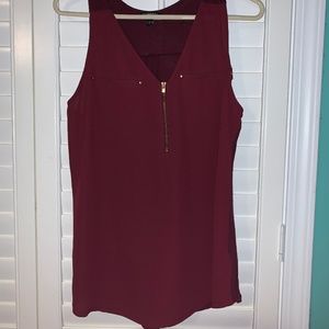 Maroon/Burgundy Express Tank Size Large